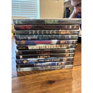 Lot of 11 Action‎ Adventure DVDs – Hulk, 300, Wolverine, Beowulf, Hero